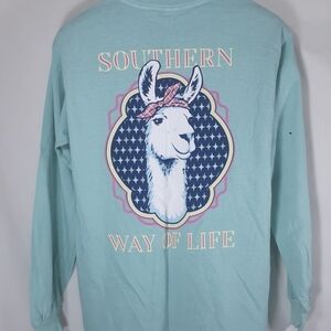 Benny & Bella long sleeve T-Shirt Southern Way Of Life Size M Graphic Tee